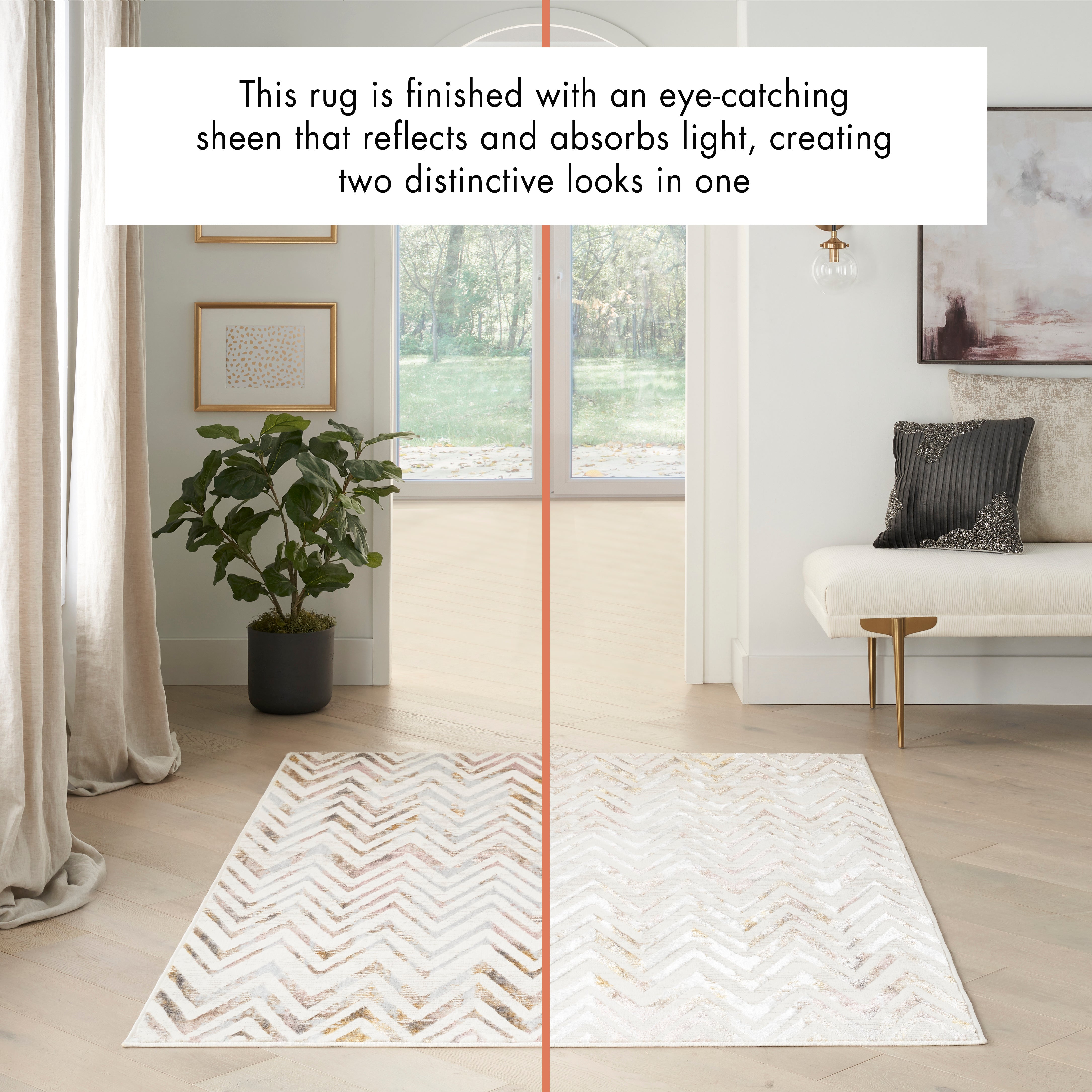 Nourison Glitz GLZ05 Multi Colour Runner Rug
